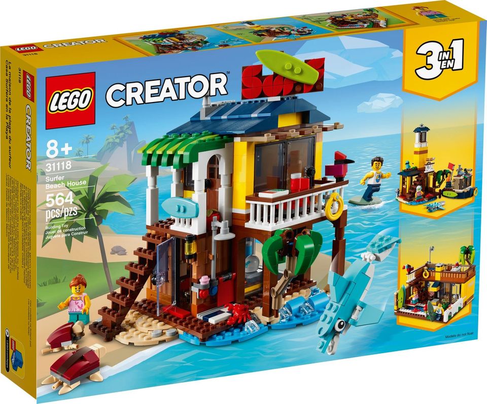 LEGO Creator 3 in 1 Surfer Beach House - 31118